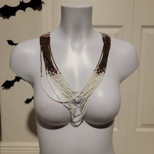 Beaded necklace and body chain